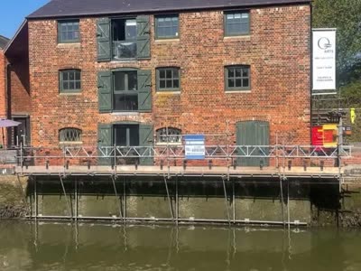 Quay Arts repointing scaffolding, Newport