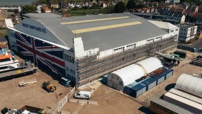Wight Shipyard East Cowes scaffolding